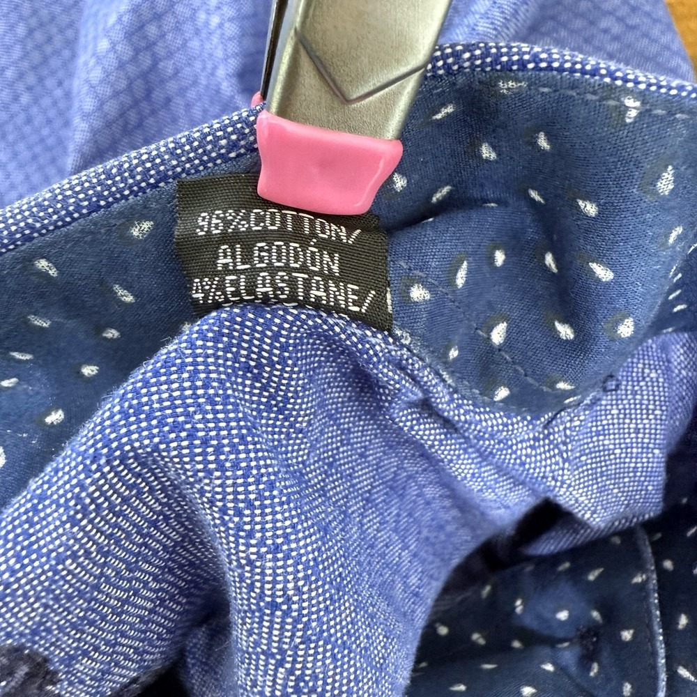 English Laundry Men's Long Sleeve Button Up Logo Flip Cuff Shirt Size 15 - 32/33 - Picture 6 of 12
